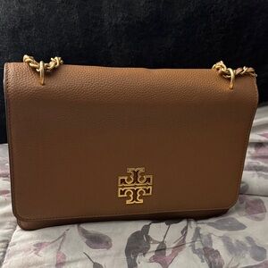 Tory Burch Tan Leather Crossbody Bag